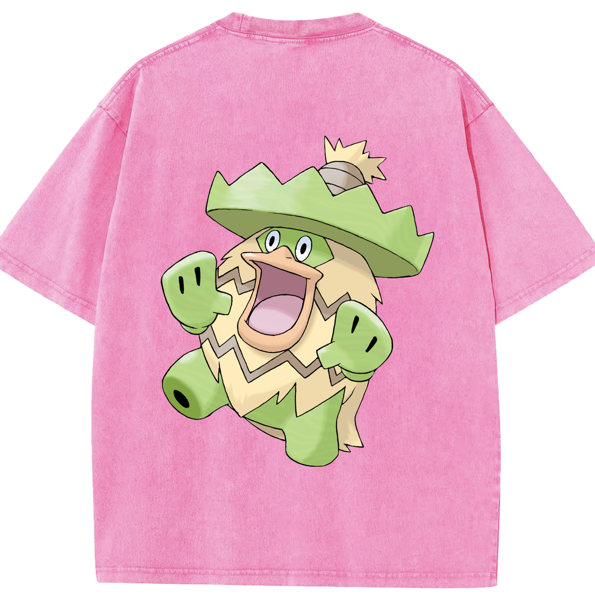 （画像用） ポケットモンスター Pokémon 綿100% ヴィンテージ風 半袖Tシャツ（背面プリント）